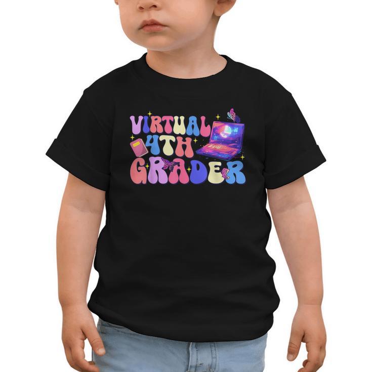 Homeschool 4th Grade Virtual 4th Grader Back To School Graphic Toddler T-Shirt