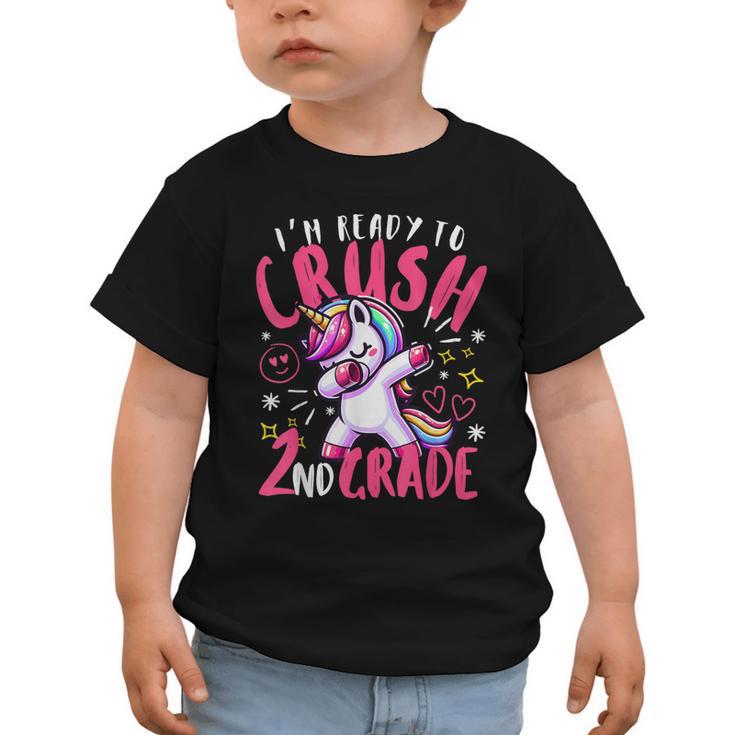I'm Ready To Crush 2nd Grade Dabbing Unicorn Back To School Graphic Toddler T-Shirt