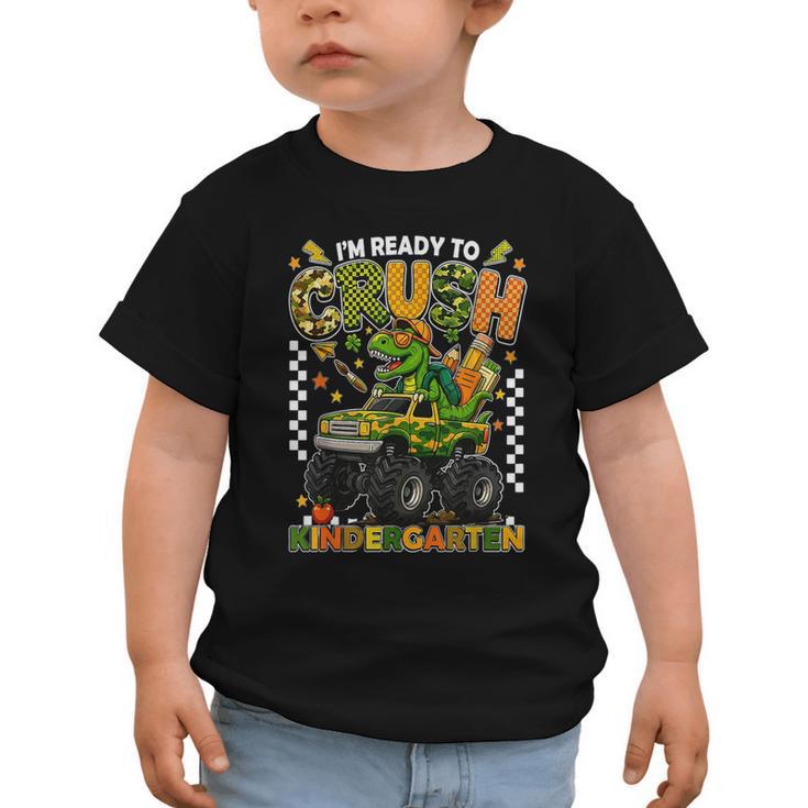 I'm Ready To Crush Kindergarten Back To School Monster Truck Graphic Toddler T-Shirt