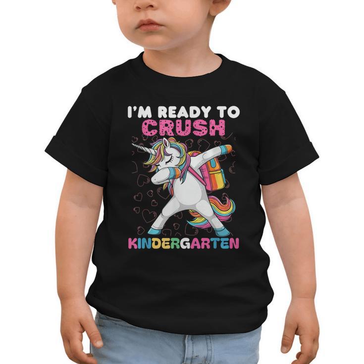 I'm Ready To Crush Kindergarten Unicorn Back To School Graphic Toddler T-Shirt