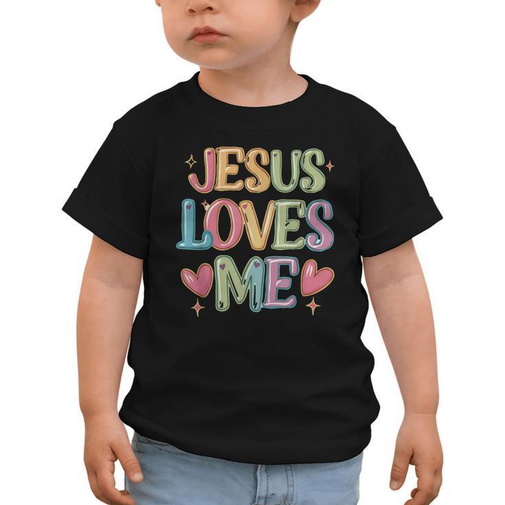 Jesus Loves Me Christian Kids Back To School Graphic Toddler T-Shirt