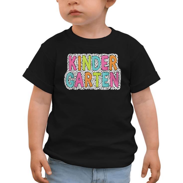 Kindergarten Dalmatian Dots Dream Team Back To School Graphic Toddler T-Shirt