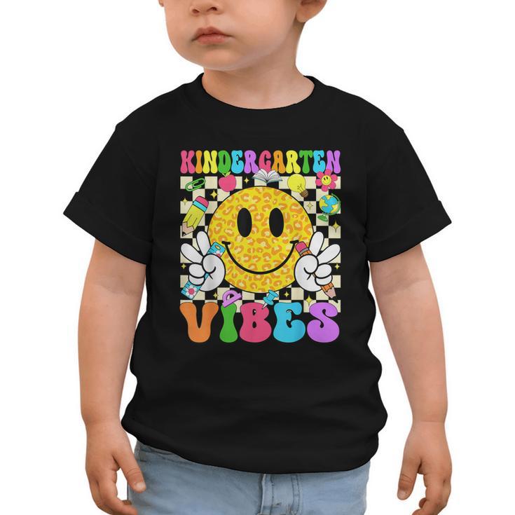 Kindergarten Vibes Smile Face Back To School Kinder Girl Kid Graphic Toddler T-Shirt