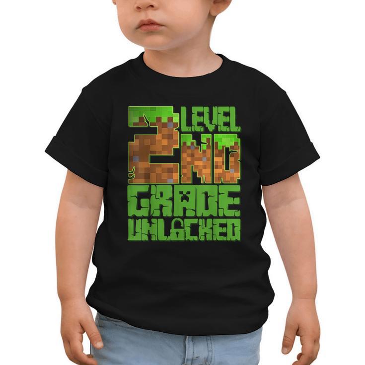 Level 2nd Grade Unlocked Game Pixel Kids Boy Back To School Graphic Toddler T-Shirt