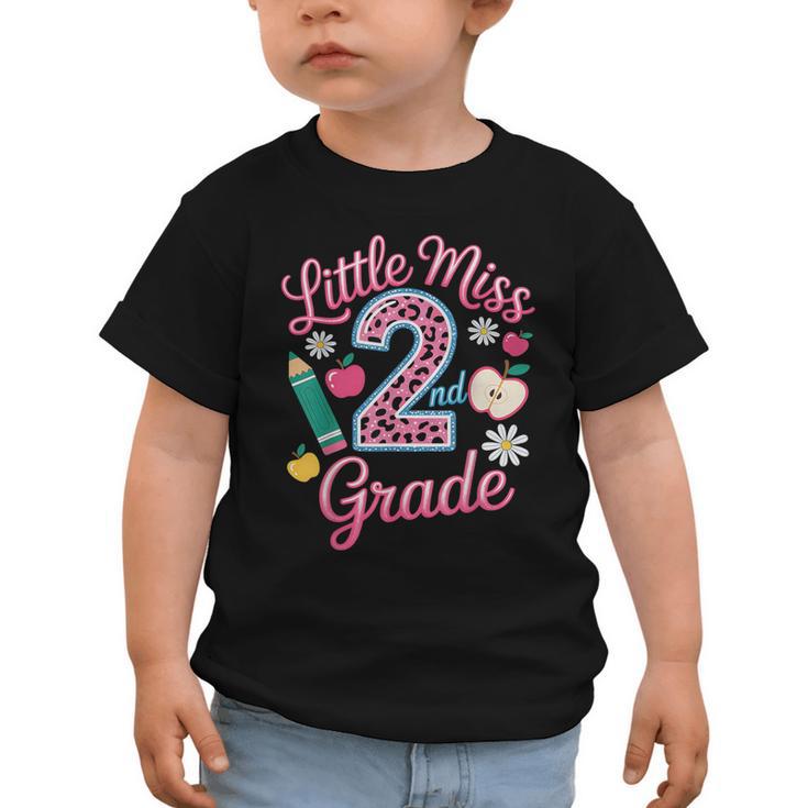 Little Miss 2nd Grade Grader Girls 1st Day Back To School Graphic Toddler T-Shirt