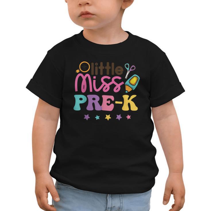 Little Miss Pre-K Preschool First Day Back To School Girls Graphic Toddler T-Shirt