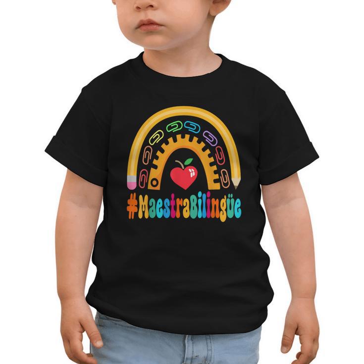 Maestra Bilingüe Appreciation Week Back To School Graphic Toddler T-Shirt