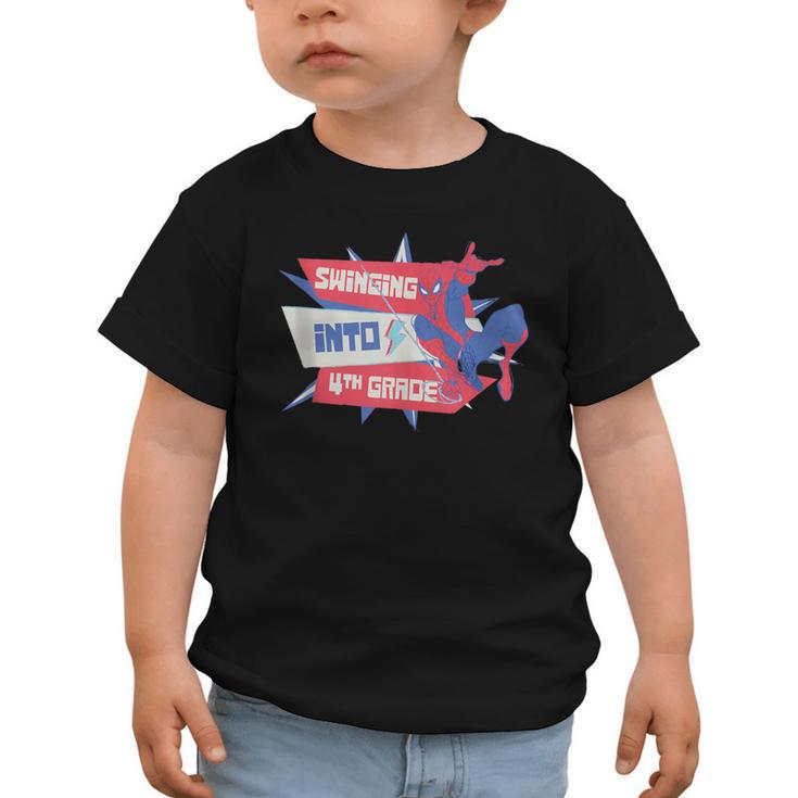 Marvel Spider-Man Swinging Into 4th Grade Back To School Graphic Toddler T-Shirt