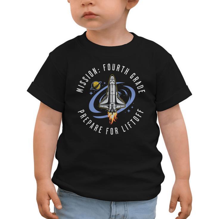Mission Fourth Grade Space Rocket Back To School VI Graphic Toddler T-Shirt