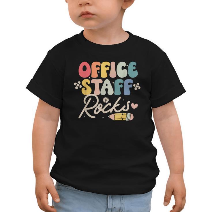 Office Staff Rocks Back To School Secretary Administrative Graphic Toddler T-Shirt