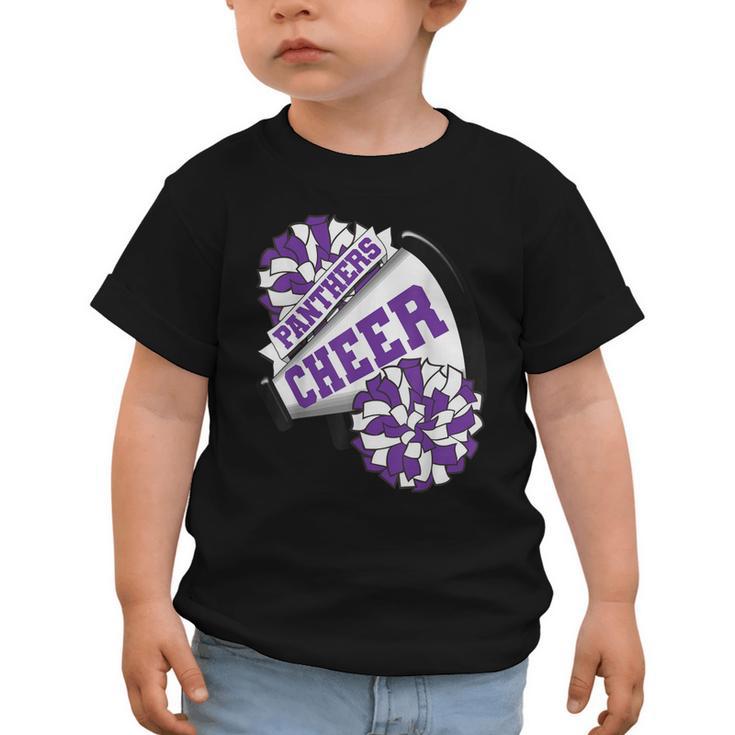 Panthers Cheer Back To School Cheerleading Spirit P Graphic Toddler T-Shirt