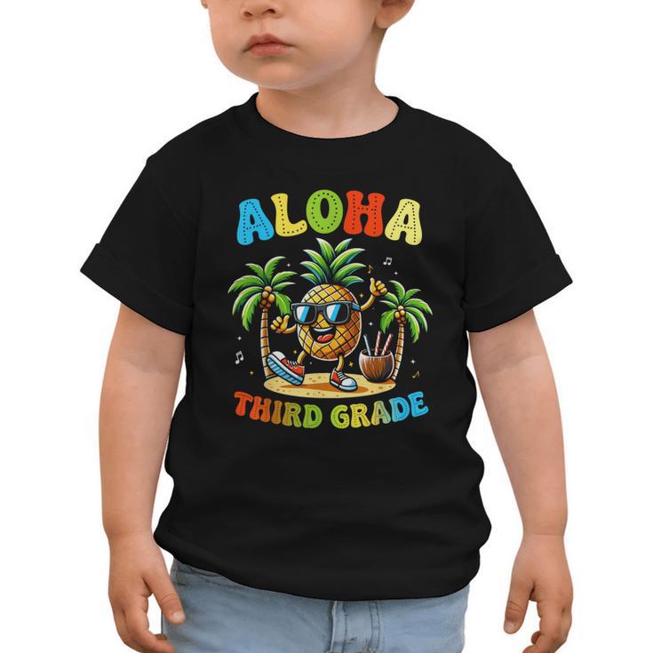 Pinapple Beach Back To School Day Aloha Third Grade Graphic Toddler T-Shirt