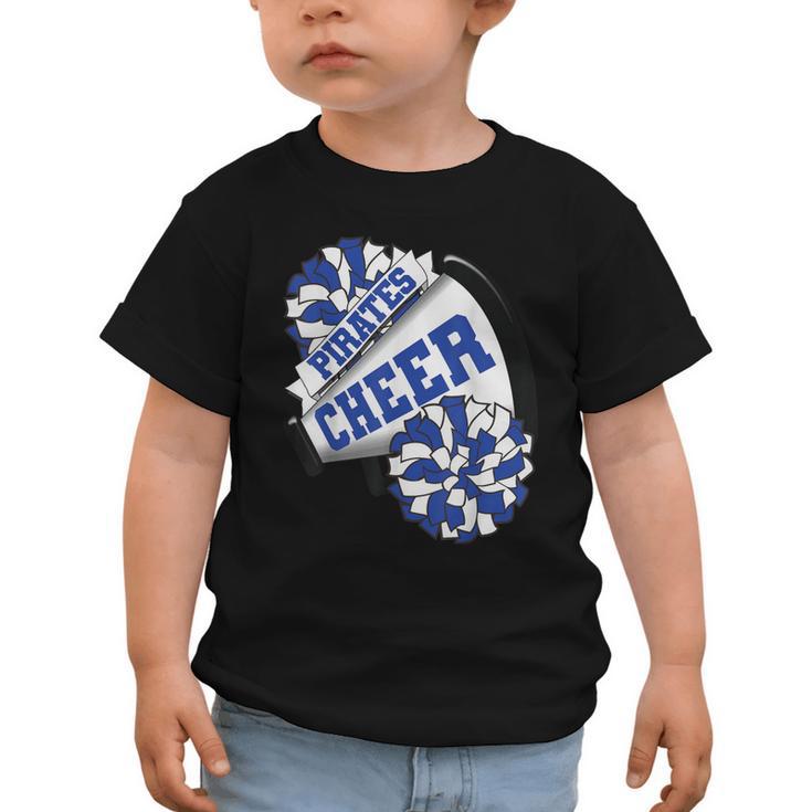 Pirates Cheer Back To School Cheerleading Spirit B Graphic Toddler T-Shirt