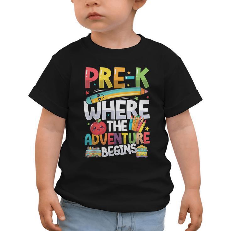 Pre-K Where The Adventure Begins First Day & Back To School Graphic Toddler T-Shirt