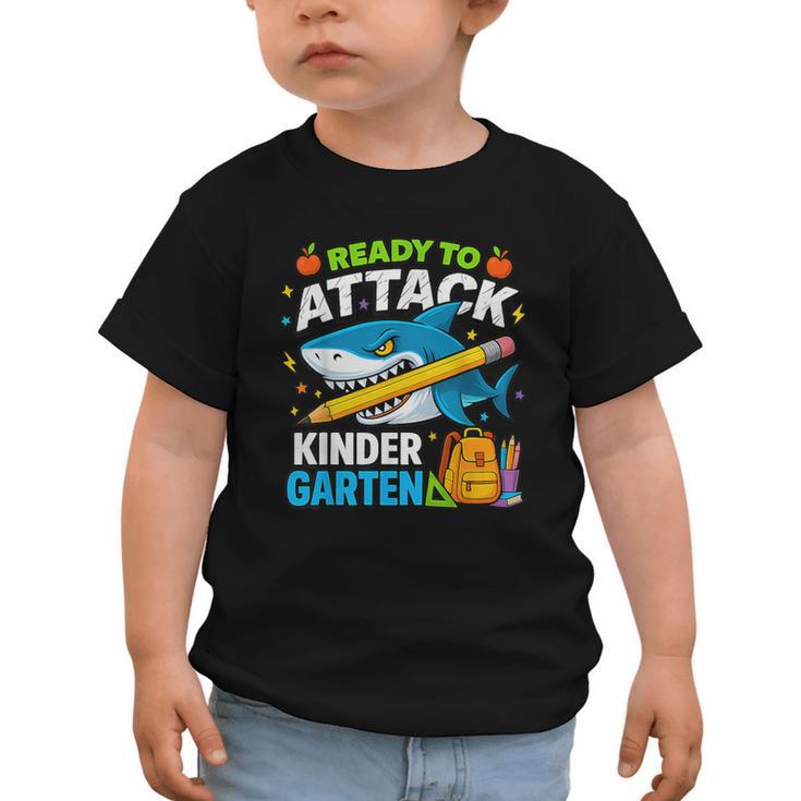 Ready To Attack Kindergarten Shark Back To School Kids Graphic Toddler T-Shirt