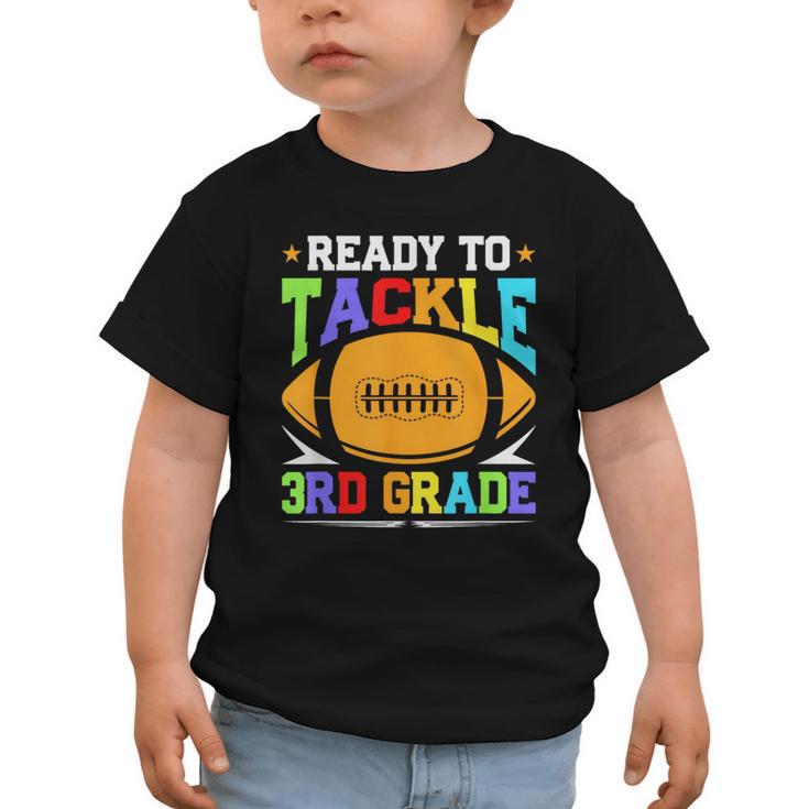 Ready To Tackle 3rd Grade Back To School Kids Football Graphic Toddler T-Shirt