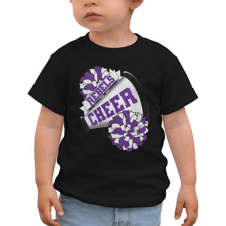 Rebels Cheer Back To School Cheerleading Spirit P Graphic Toddler T-Shirt