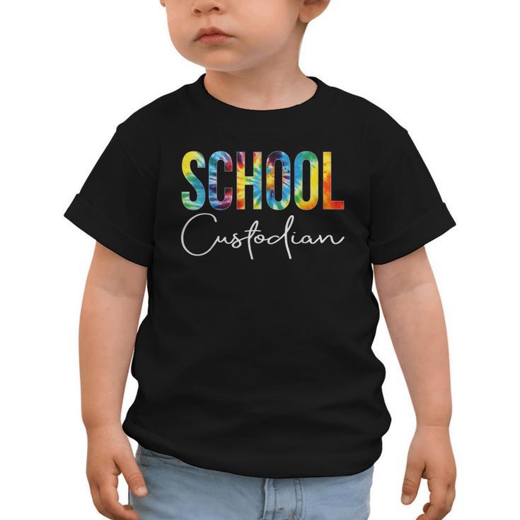 School Custodian Tie Dye Back To School For Women For Work Graphic Toddler T-Shirt