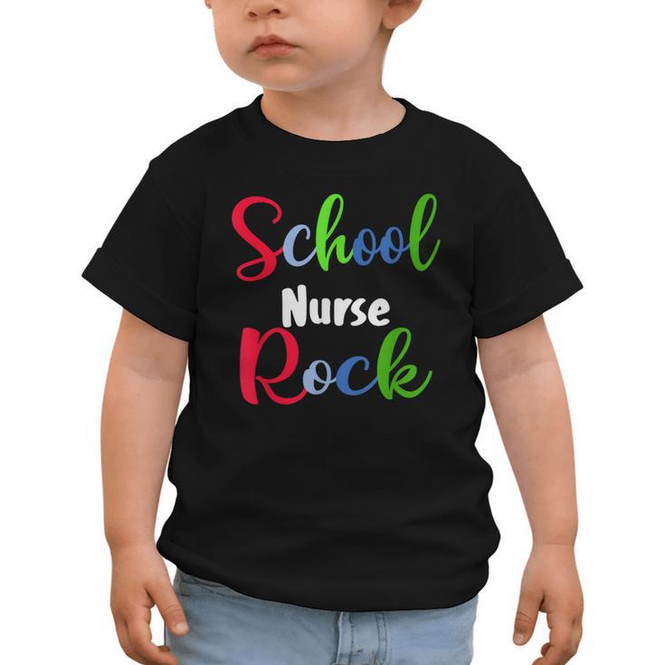School Nurse Rock Back To School -Funny Nurses School Graphic Toddler T-Shirt