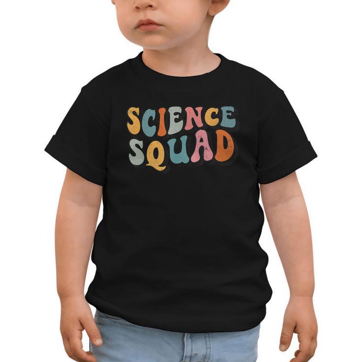 Science Squad Retro Groovy Back To School Matching Teaching Graphic Toddler T-Shirt