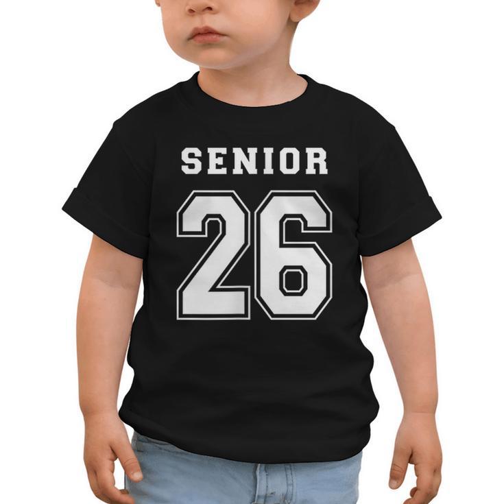 Senior 26 Class Of 2026 Front Back Grad Back To School Graphic Toddler T-Shirt