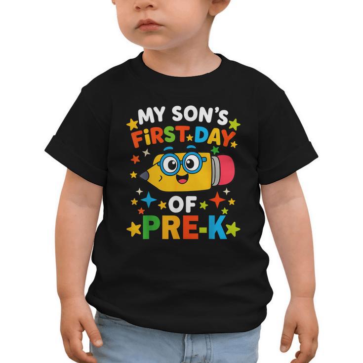 My Son's First Day Of Pre-K Back To School Kids Graphic Toddler T-Shirt