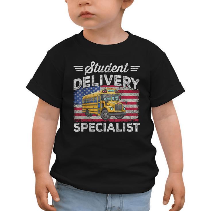 Students Delivery Specialist Back To School Bus Driver Graphic Toddler T-Shirt