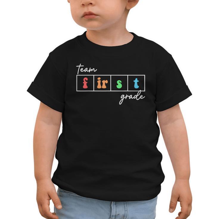 Team First Grade Back To School First Day Of 1st Grade Cute Graphic Toddler T-Shirt