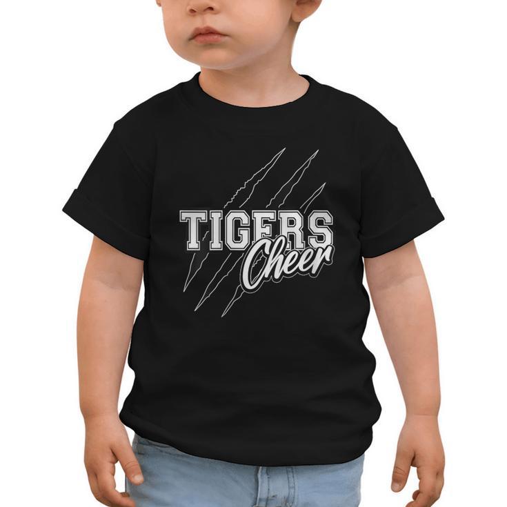 Tigers Cheer Back To School Cheerleading Team Spirit Graphic Toddler T-Shirt