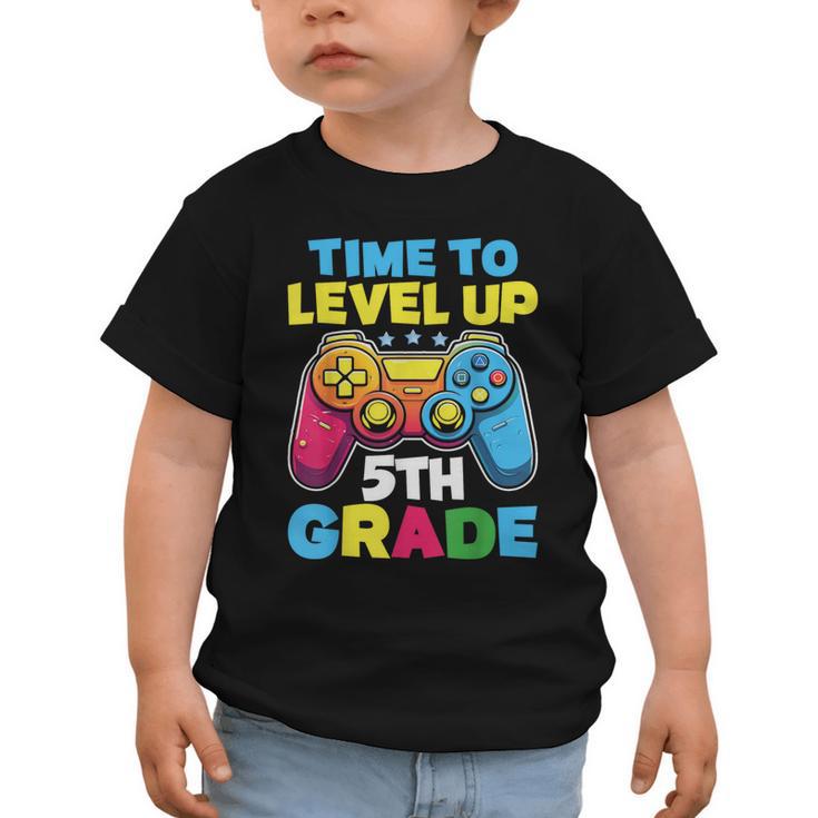 Time To Level Up 5th Grade Video Gamer Kids Back To School Graphic Toddler T-Shirt