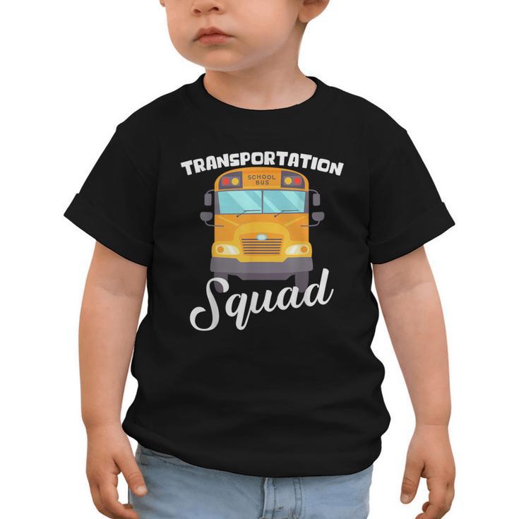 Transportation Squad Back To School Bus Driver Monitor Aide Graphic Toddler T-Shirt
