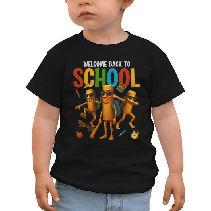 Tung Tung Tung Sahur Back To School Italian Brainrot Meme Graphic Toddler T-Shirt
