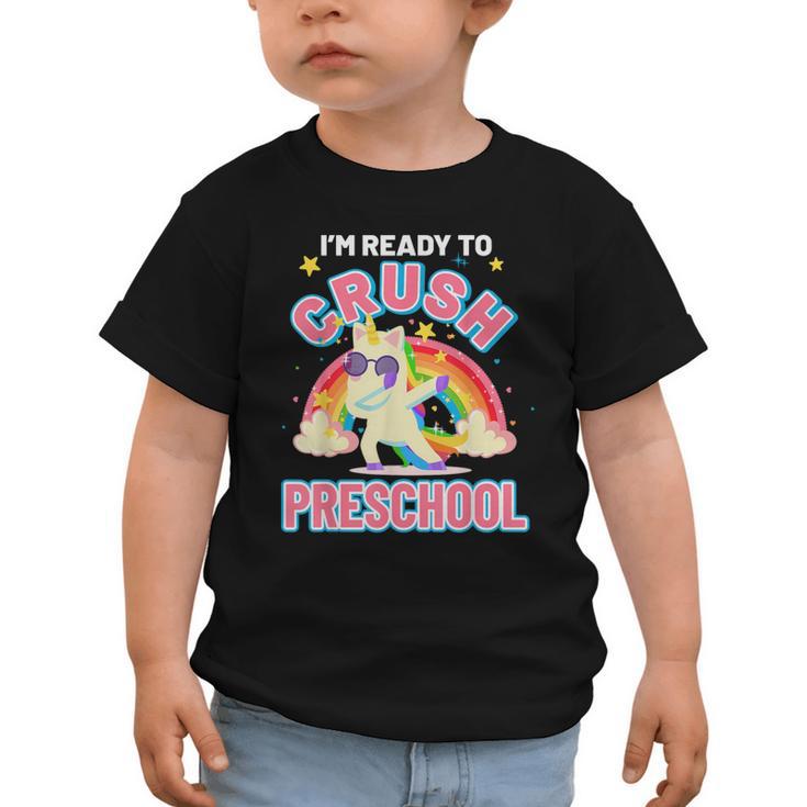 Welcome Back To School Unicorn Crushing Preschool Graphic Toddler T-Shirt