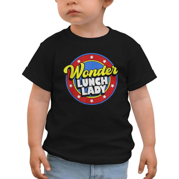 Wonder Lunch Lady Super Woman Power Superhero Back To School Graphic Toddler T-Shirt