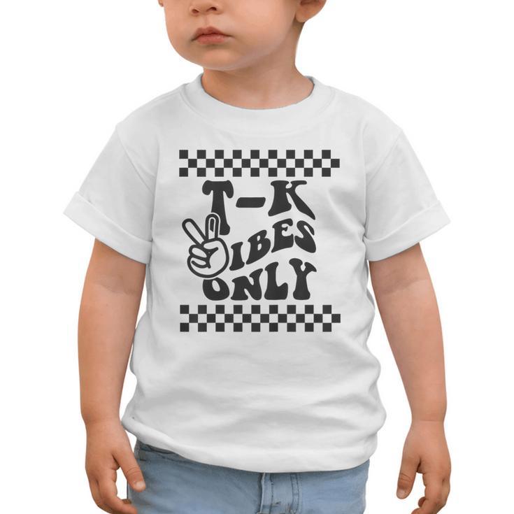1st Day Of TK Vibes Only Retro Girls Back To School T K Boys Graphic Toddler T-Shirt