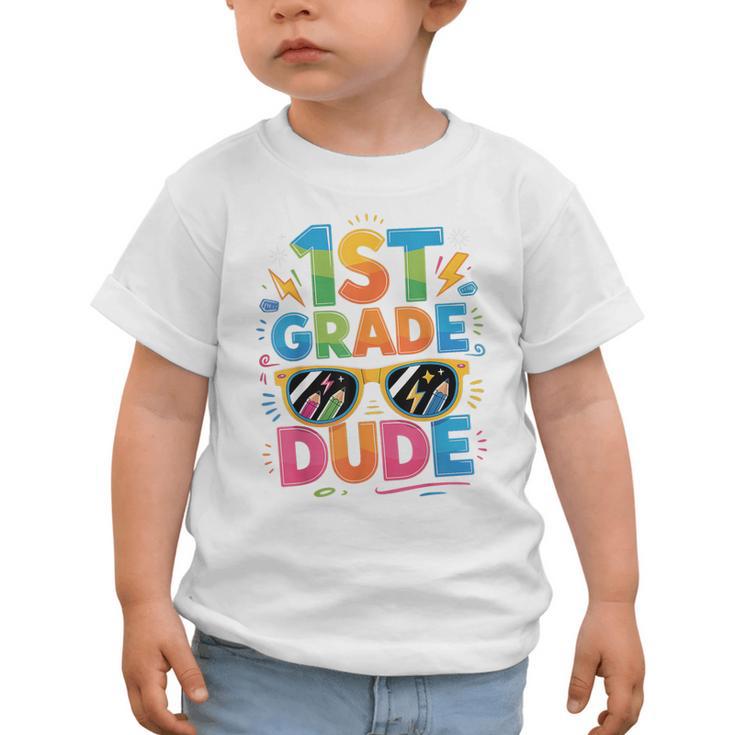 1st Grade Dude Shirt First Grade Boys Girl Back To School Graphic Toddler T-Shirt 1st Grade Dude Shirt First Grade Boys Girl Back To School Graphic Toddler T-Shirt