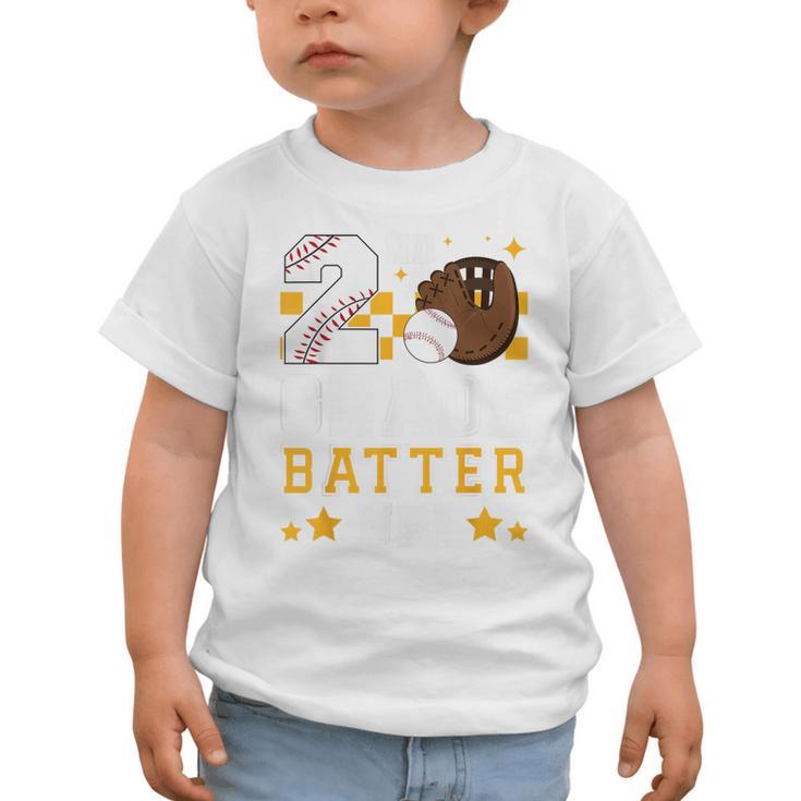 2nd Grade Batter Up Baseball First Day Back To School Graphic Toddler T-Shirt 2nd Grade Batter Up Baseball First Day Back To School Graphic Toddler T-Shirt