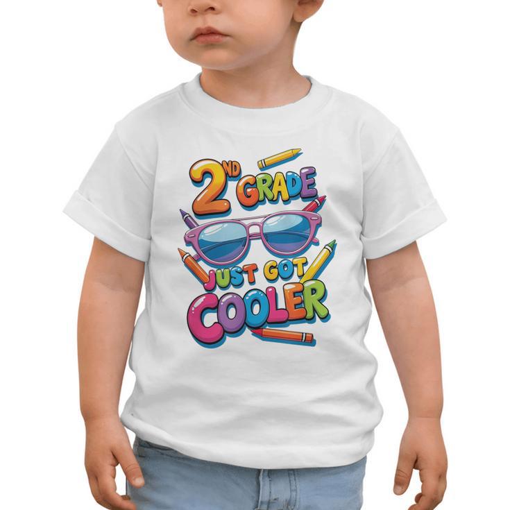 2nd Grade Just Got Cooler Shirt Back To School Kids Graphic Toddler T-Shirt