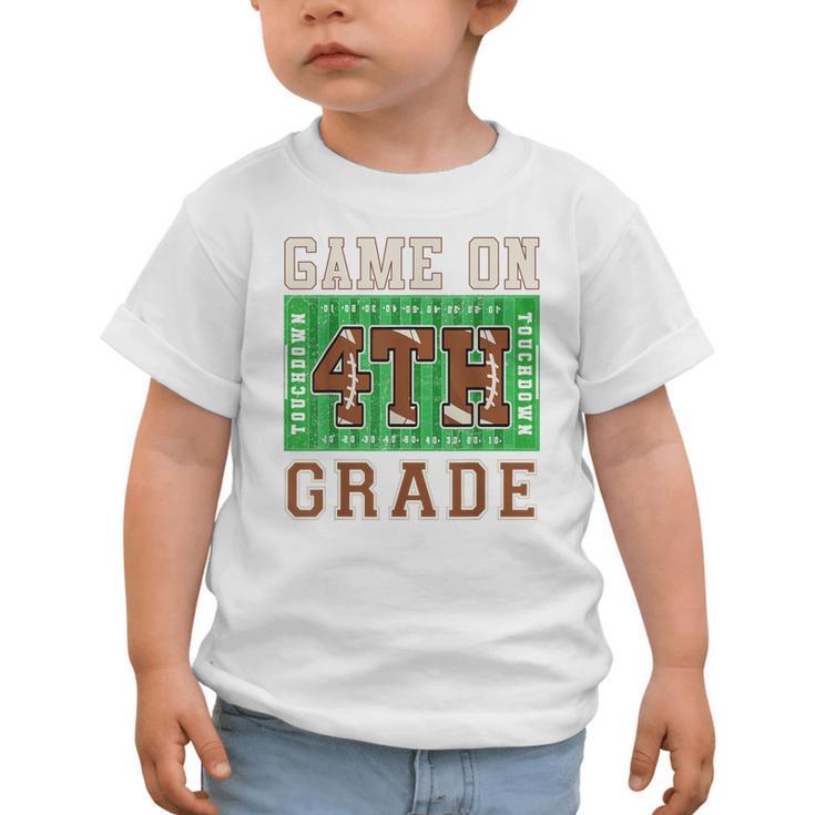 4th Grade Boys Kids Football Back To School Fourth Grade Graphic Toddler T-Shirt 4th Grade Boys Kids Football Back To School Fourth Grade Graphic Toddler T-Shirt