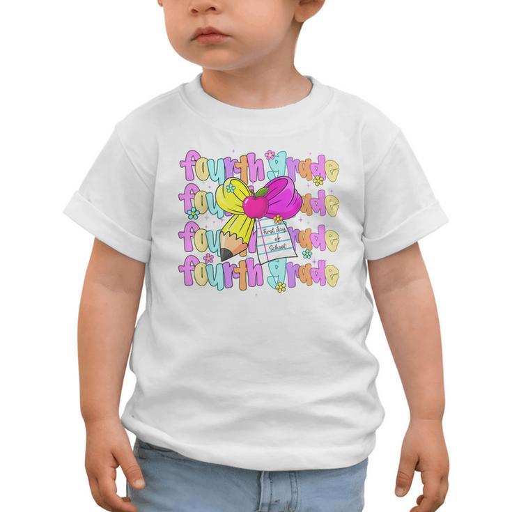 4th Grade For Girls Back To School First Day Fourth Grade Graphic Toddler T-Shirt 4th Grade For Girls Back To School First Day Fourth Grade Graphic Toddler T-Shirt
