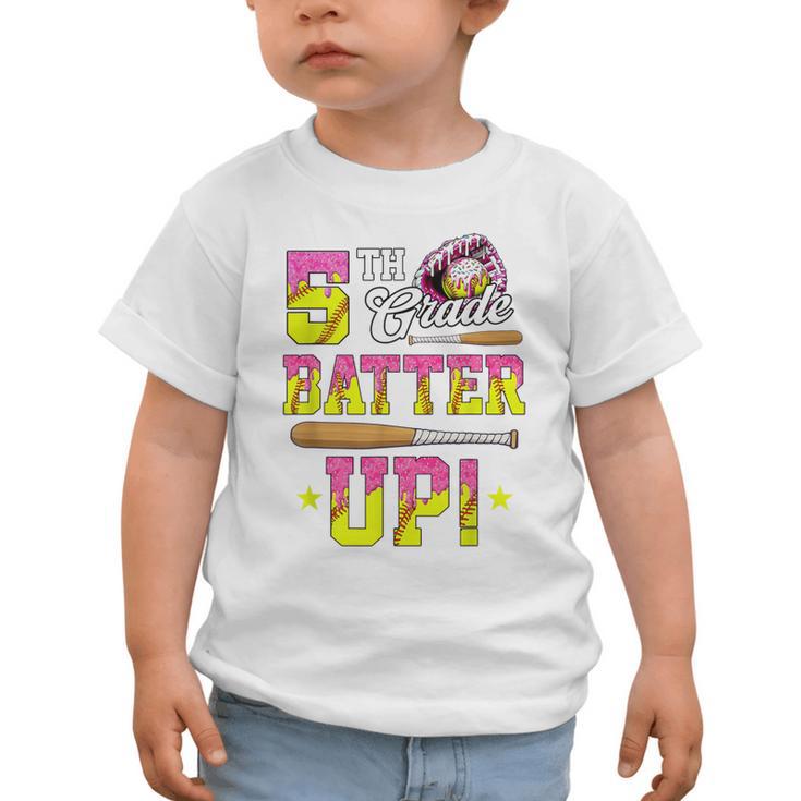 5th Grade Butter Up Softball Ice Cream Drip Back To School Graphic Toddler T-Shirt 5th Grade Butter Up Softball Ice Cream Drip Back To School Graphic Toddler T-Shirt