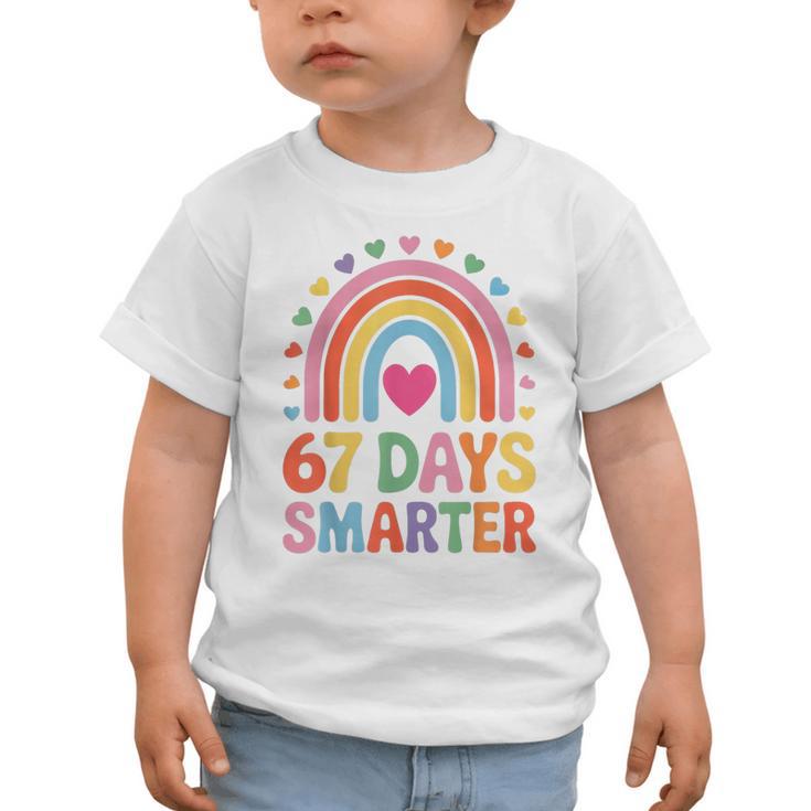 67 Days Smarter Rainbow For Back To School Kids Graphic Toddler T-Shirt 67 Days Smarter Rainbow For Back To School Kids Graphic Toddler T-Shirt