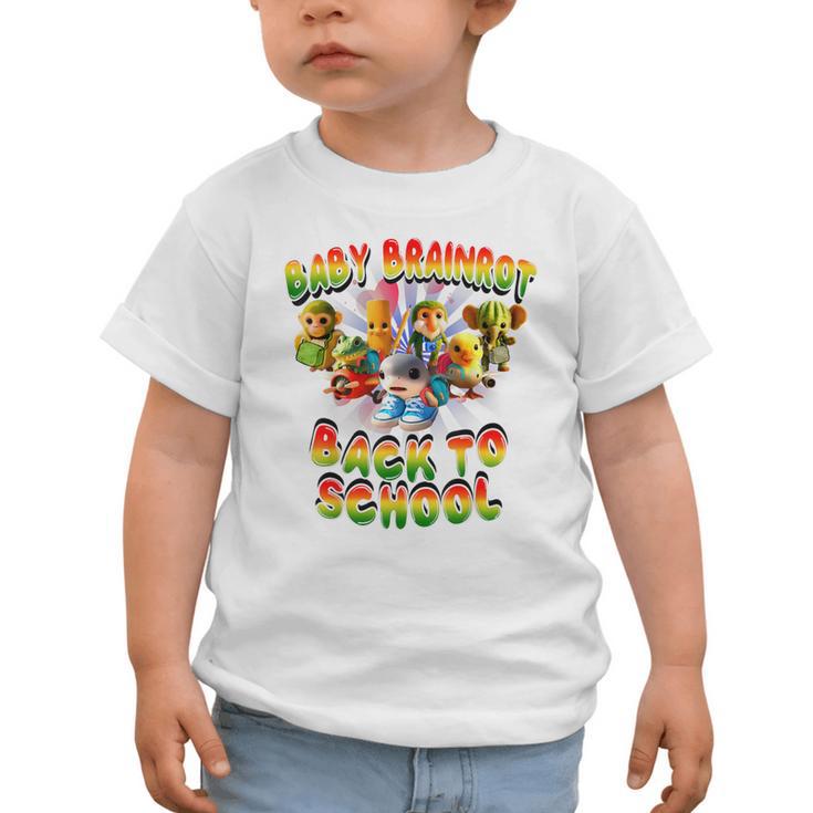 All Baby Brainrot Italian Meme Cute Back To School For Kids Graphic Toddler T-Shirt All Baby Brainrot Italian Meme Cute Back To School For Kids Graphic Toddler T-Shirt