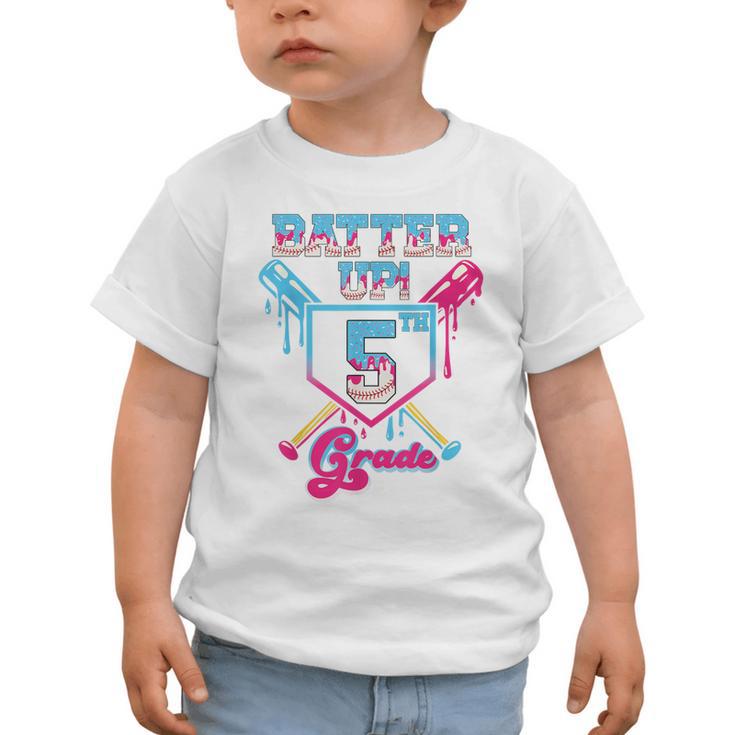 Back To School 5th Grade Batter Up Baseball First Day Boys Graphic Toddler T-Shirt Back To School 5th Grade Batter Up Baseball First Day Boys Graphic Toddler T-Shirt