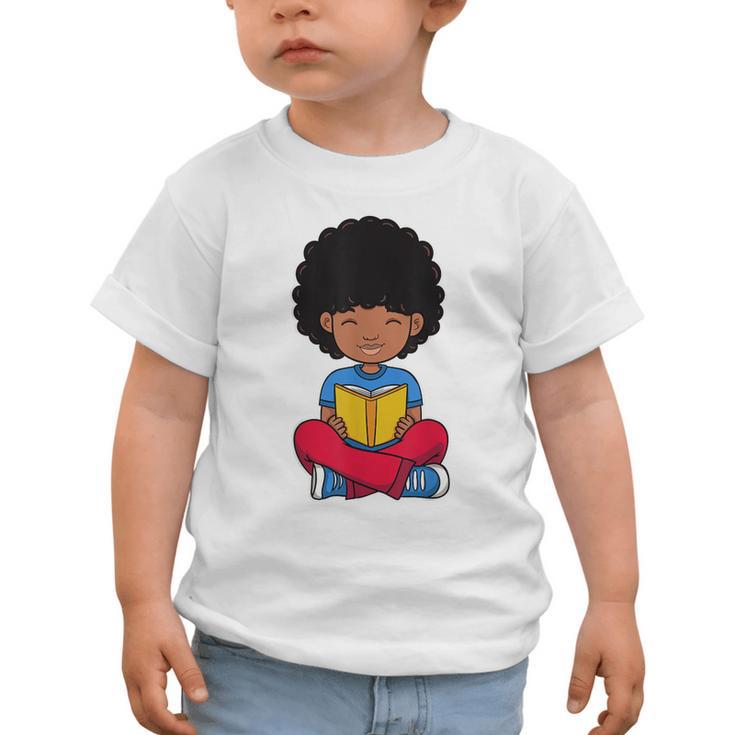 Back To School Afro African American Boy Student Graphic Toddler T-Shirt