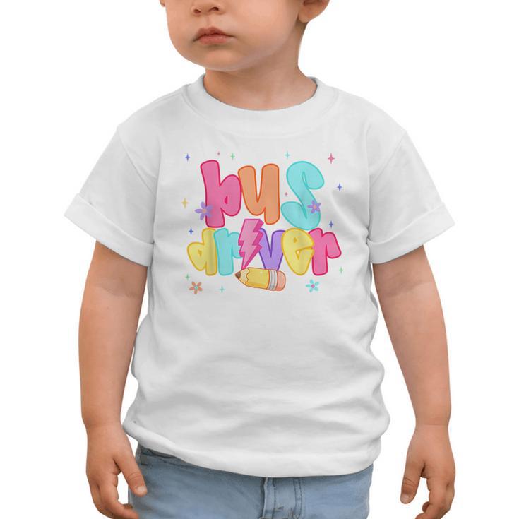 Back To School Bus Driver First Day Men Women Lighting Graphic Toddler T-Shirt