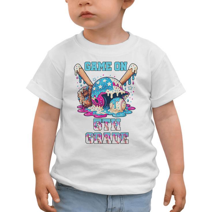 Back To School Game On Fifth Grade Baseball First Day Boys Graphic Toddler T-Shirt Back To School Game On Fifth Grade Baseball First Day Boys Graphic Toddler T-Shirt