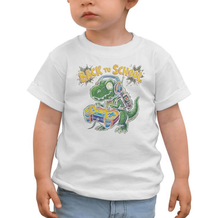 Back To School Gaming First Grade DinosaurRex Boys Graphic Toddler T-Shirt Back To School Gaming First Grade DinosaurRex Boys Graphic Toddler T-Shirt