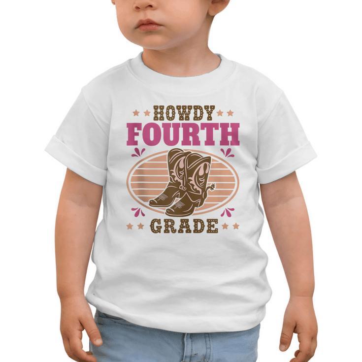 Back To School Howdy Fourth Grade Girls Graphic Toddler T-Shirt