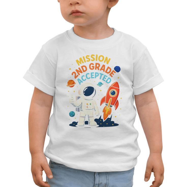 Back To School Mission Second 2nd Grade Accepted Astronaut Premium Tri-Blend Graphic Toddler T-Shirt